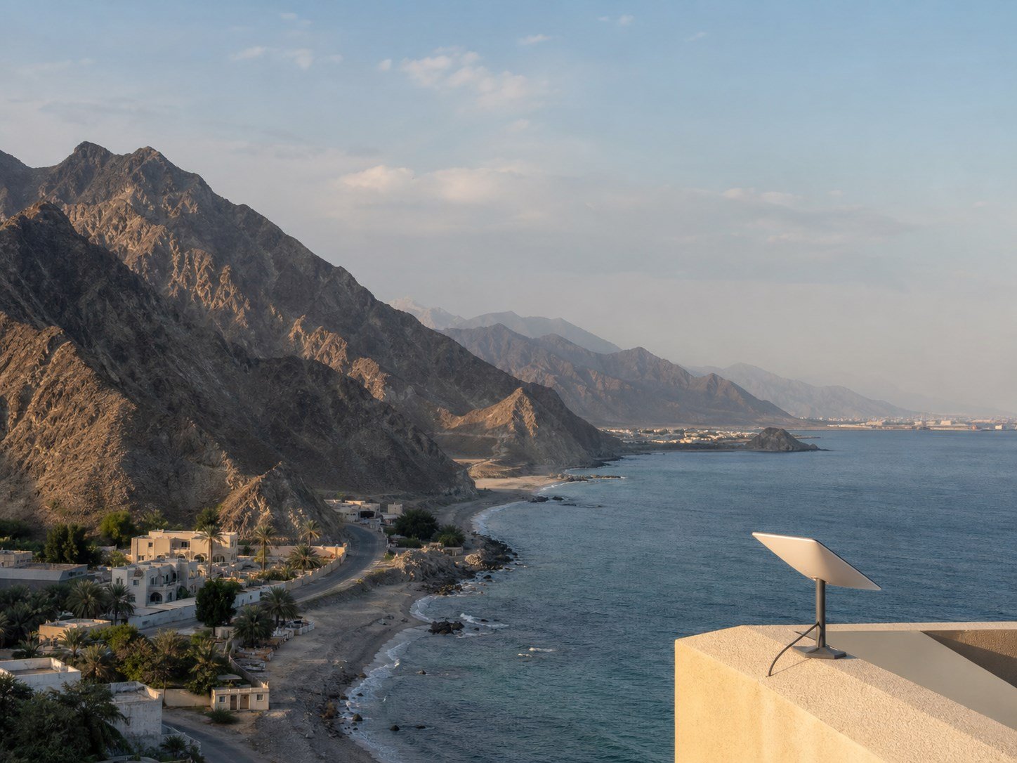 Fujairah mountains and coast