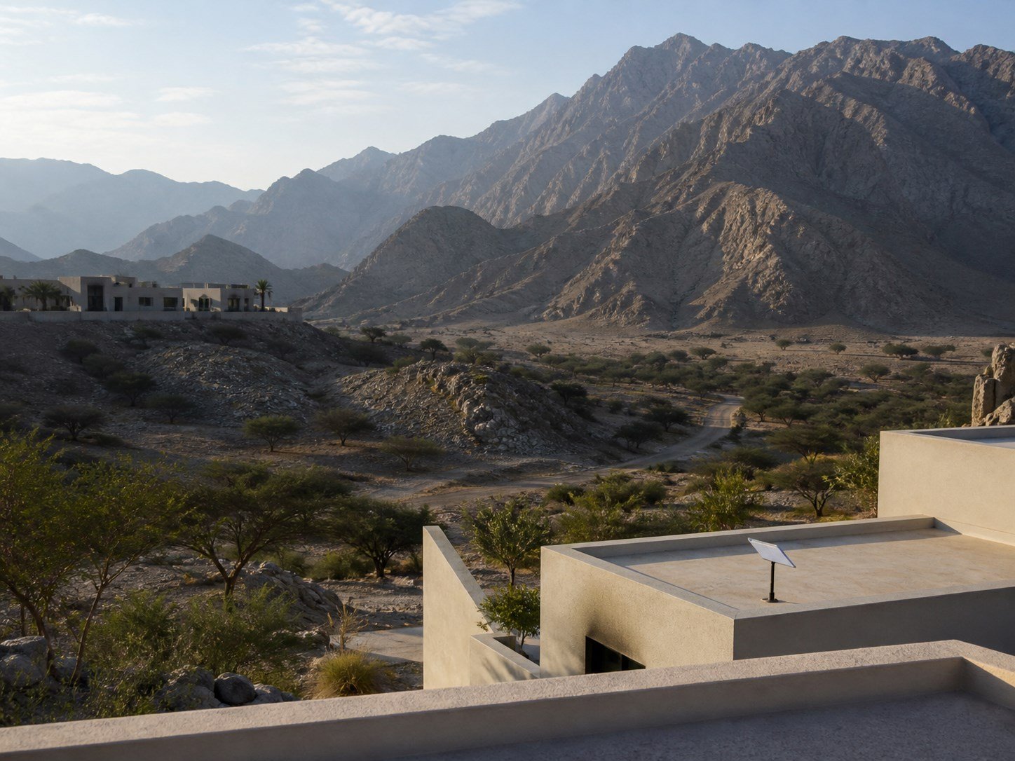 Ras Al Khaimah mountains and villas