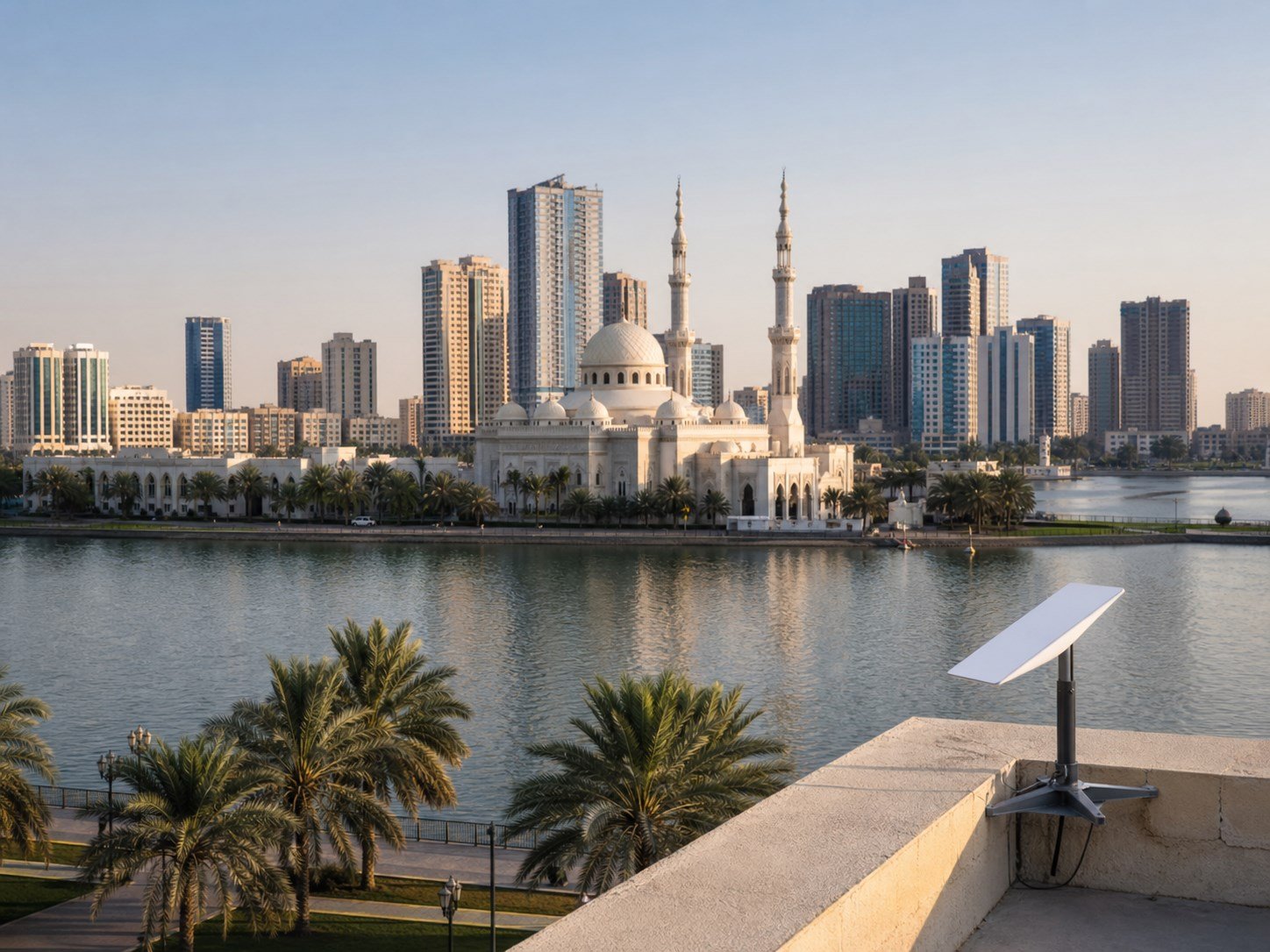 Sharjah city and cultural skyline